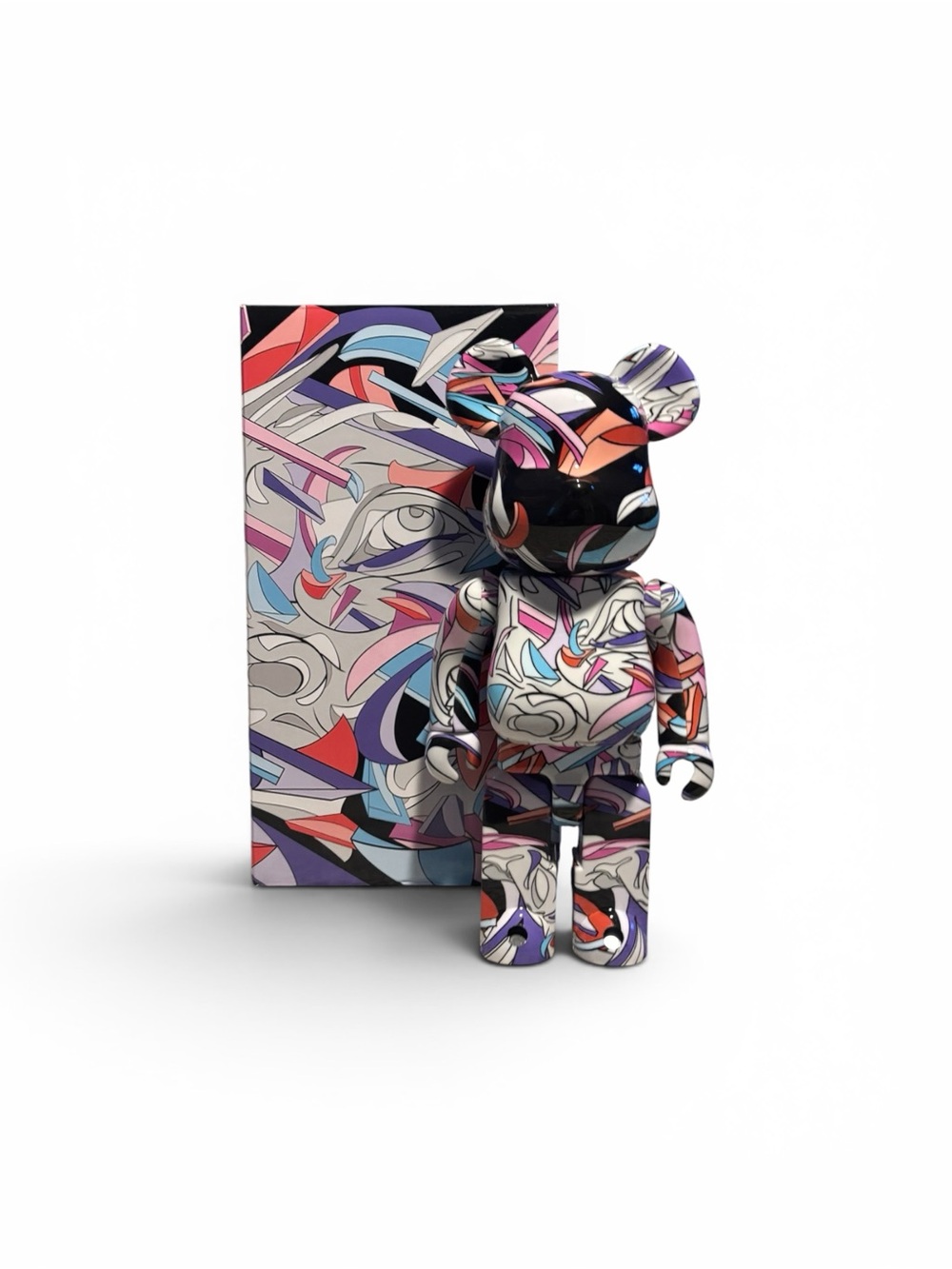 Multicolor Abstract Bear Figurine Decorative Sculpture